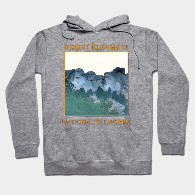 Mount Rushmore National Memorial Hoodie by WelshDesigns